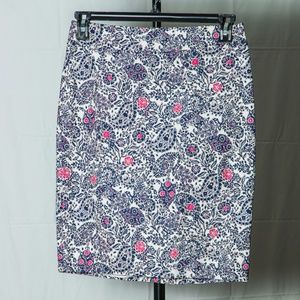 Ann Taylor - Paisley Pencil Skirt